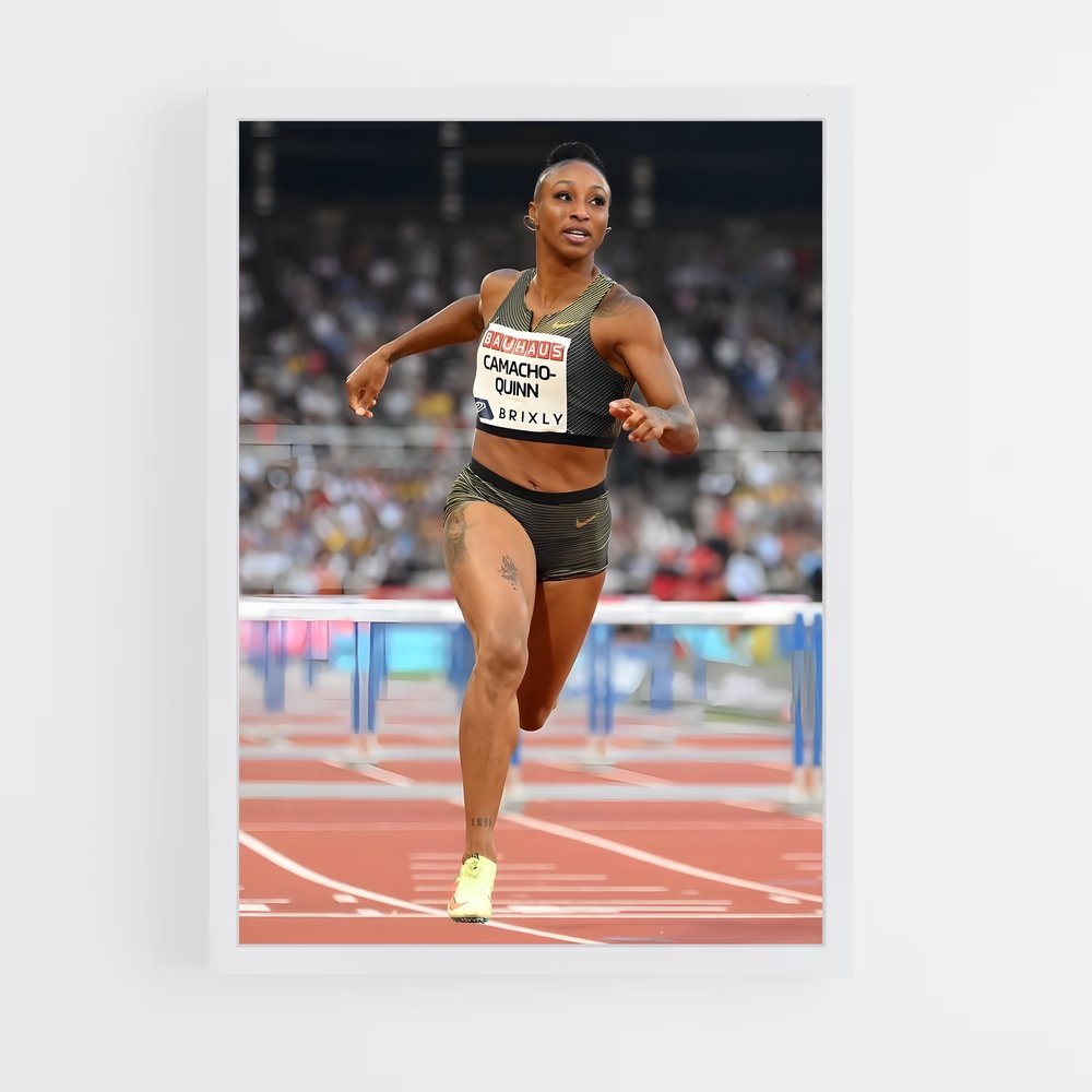 Poster Jasmine Camacho-quinn – affiche Athlétisme (vue 3)